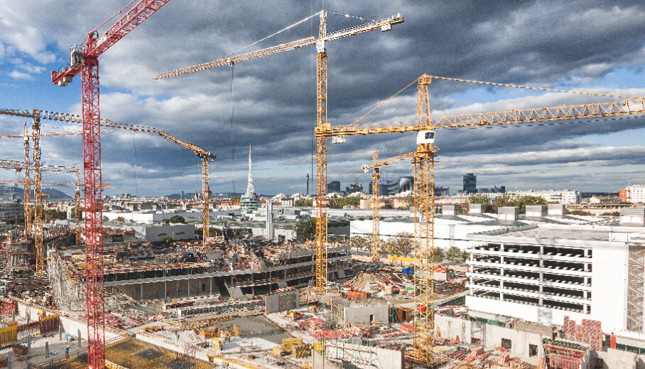 BC Jobsite, Tower Cranes, Wall poster
