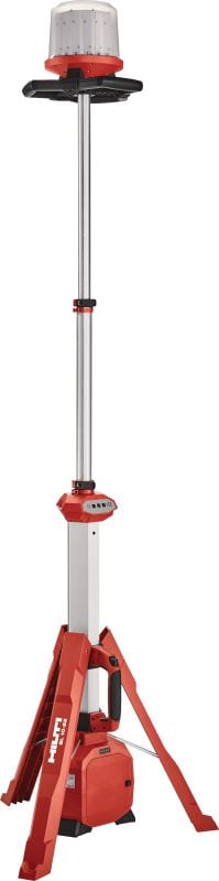 Cordless tower light SL 10-22 Powerful tower light with 360° light coverage for cordless, indoor jobsite illumination