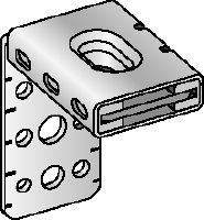 MVA-LC Galvanised air duct bracket for fastening or hanging ventilation ducts