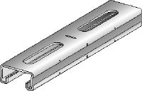 MQ-21-F Hot-dip galvanised (HDG) 21 mm high MQ strut channel for light-duty applications